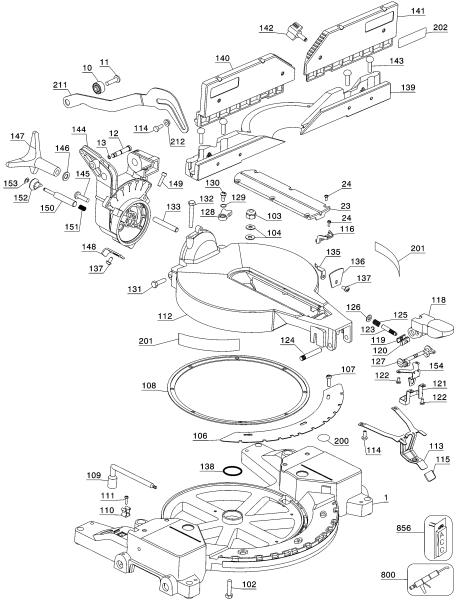 DEWALT Ersatzteile DW716 Typ: 3 QU