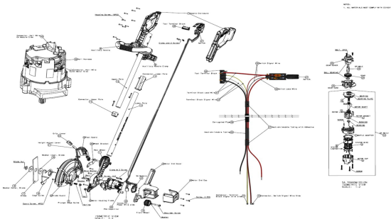DEWALT Ersatzteile RASENKANTENSCHERE DCED400B Typ: 1 QU