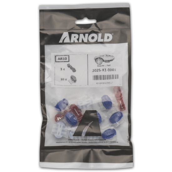 Arnold Ersatzteil Anschlußkit AR10 mit 10 Kabelverbindern 3M™ Scotchlok™ Typ 314 + 3 Kabelklemmen 3M™ Scotchlok™ Typ 951 einfach online kaufen.