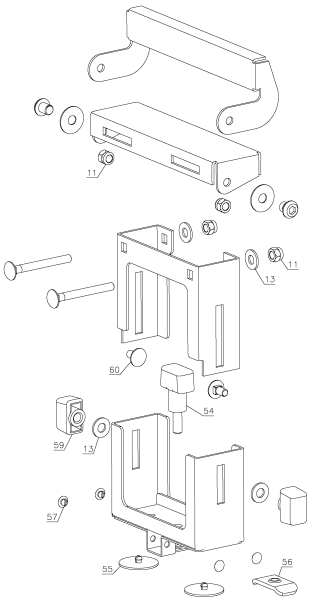 DEWALT Ersatzteile GEHRUNGSSÄGENSTÄNDER DWX723 Typ: 1 QU