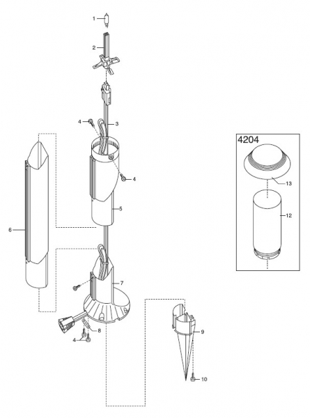 GARDENA Ersatzteile Lightline Pilzleuchte 4204