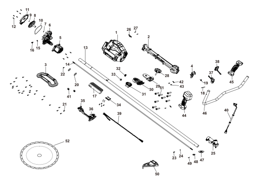 DEWALT Ersatzteile BÜRSTENSCHNEIDER DCBS681B Typ: 1 QU