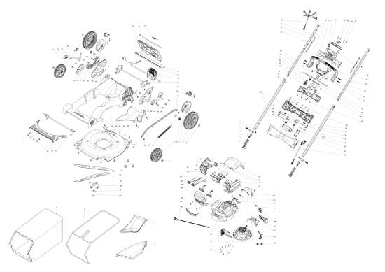 DEWALT Ersatzteile AKKU-RASEMMÄHER CMCMWSP320X2 Typ: 1 QU