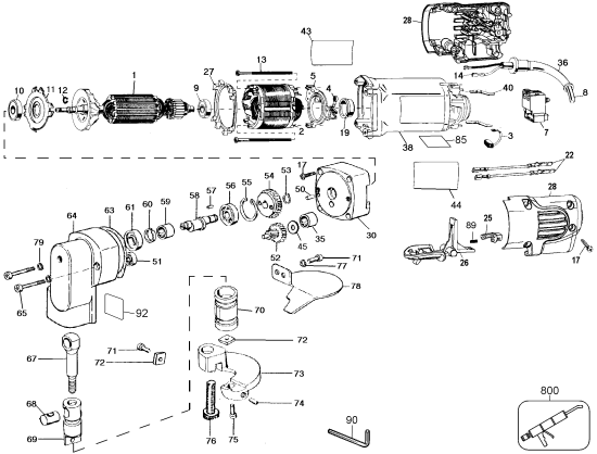 DEWALT Ersatzteile DW893 Typ: 3 QU