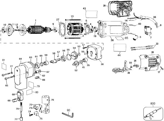 DEWALT Ersatzteile DW897 Typ: 3 QU