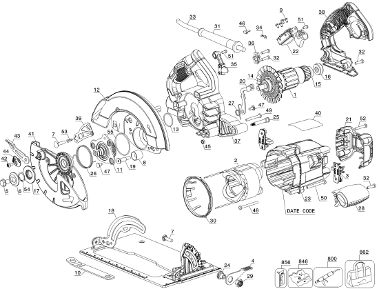 DEWALT Ersatzteile DWE575SB Typ: 1 QU