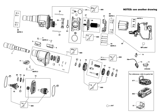 DEWALT Ersatzteile KERNBOHRER DCD150NK Typ: 1 XJ