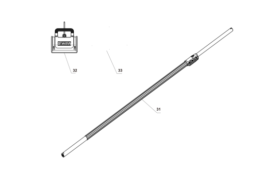 DEWALT Ersatzteile KETTENSÄGE DCPS673B Typ: 1 QU