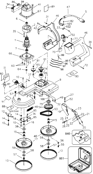 DEWALT Ersatzteile DW328 Typ: 4 QU