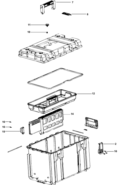 DEWALT Ersatzteile DWST08204 Typ: 0 QU