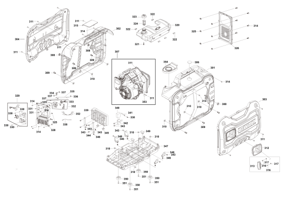 DEWALT Ersatzteile WANDLER DXGNI35E Typ: 1 XJ