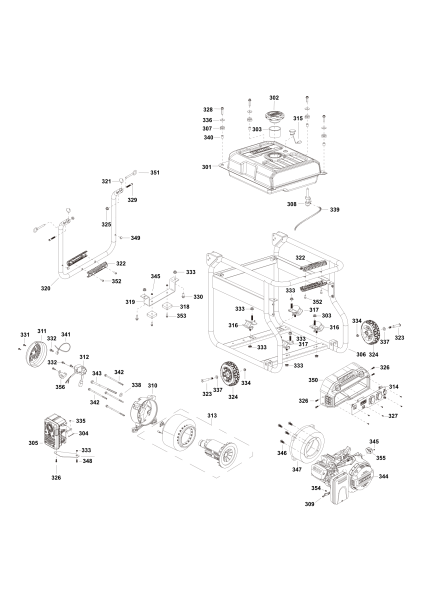 DEWALT Ersatzteile GENERATOR DXGNP30E Typ: 1 XJ