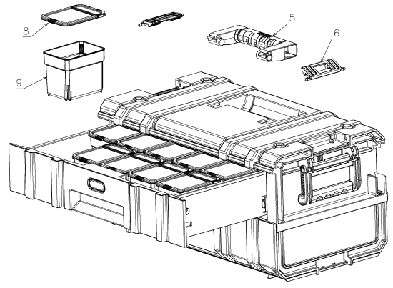 DEWALT Ersatzteile DWST08225 Typ: 0 QU