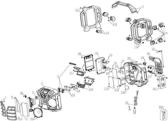 DEWALT Ersatzteile DCR015 Typ: 1 QU
