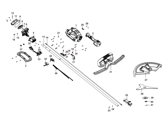DEWALT Ersatzteile BÜRSTENSCHNEIDER DCBC580B Typ: 1 QU