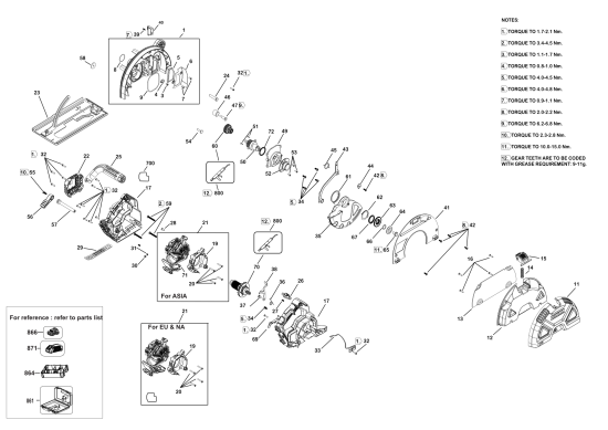 DEWALT Ersatzteile KREISSGE DCS383H1 Typ: 1 QU
