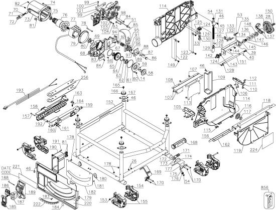 DEWALT Ersatzteile DWE7490X Typ: 1 QU