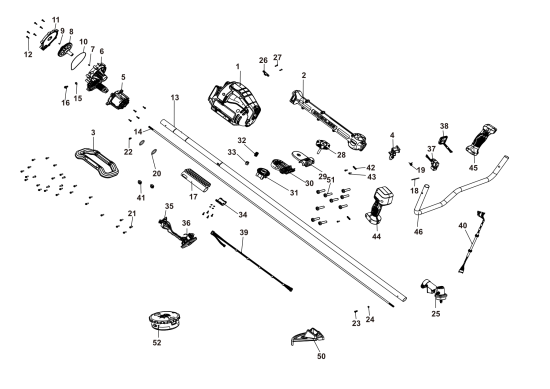 DEWALT Ersatzteile RASENTRIMMER DCST981B Typ: 1 QU