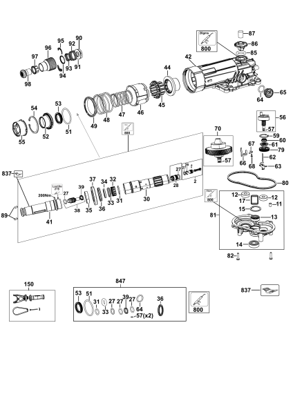 DEWALT Ersatzteile DCH481B Typ: 2 QU