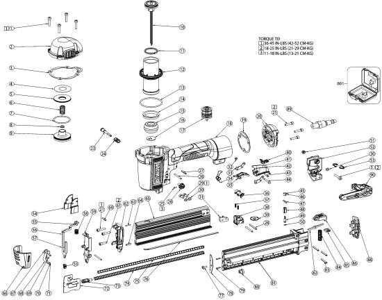 DEWALT Ersatzteile PIN NAGLER DWFP12233 Typ: 1 QU