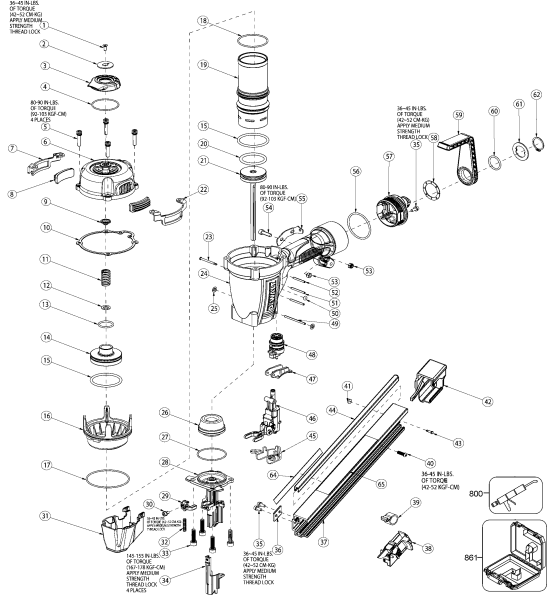DEWALT Ersatzteile DWMC150 Typ: 1 QU