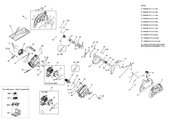 DEWALT Ersatzteile KREISSGE DCS383H2 Typ: 1 QW