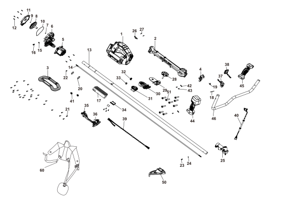 DEWALT Ersatzteile BÜRSTENSCHNEIDER DCMBC823N Typ: 1 XJ