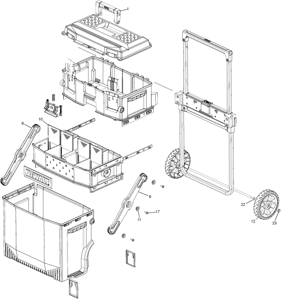 DEWALT Ersatzteile DWST20880 Typ: 0 QU
