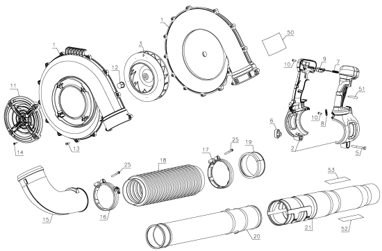 DEWALT Ersatzteile DCBL590B Typ: 1 QU
