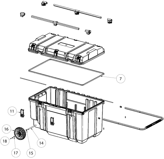 DEWALT Ersatzteile DWST38000 Typ: 0 QU