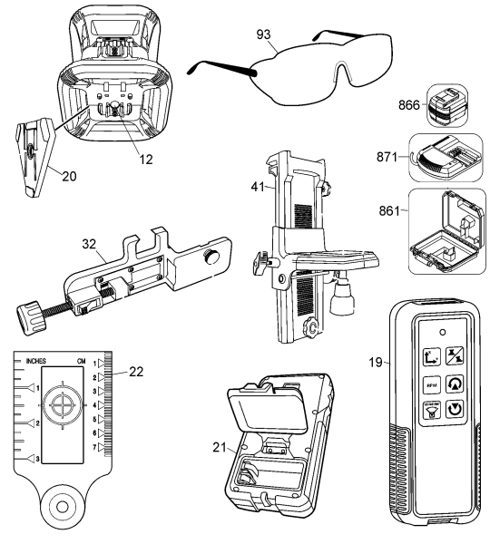 DEWALT Ersatzteile DW079LG Typ: 1 QU