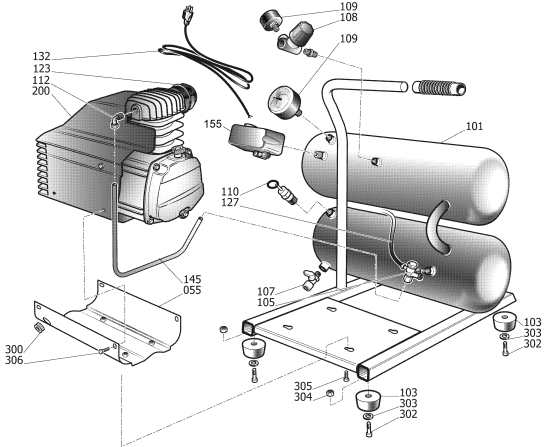 DEWALT Ersatzteile KOMPRESSOR D55153 Typ: 4 QU