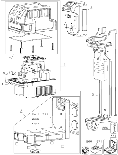 DEWALT Ersatzteile DW0822LG Typ: 1 QU