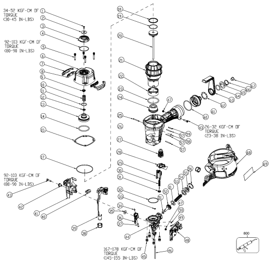 DEWALT Ersatzteile DW66C-1 Typ: 17300 000 and Higher QU