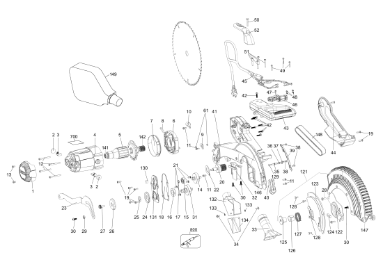 DEWALT Ersatzteile DWS716 Typ: 20 QU