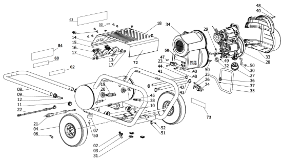 DEWALT Ersatzteile KOMPRESSOR D55146 Typ: 8 QU