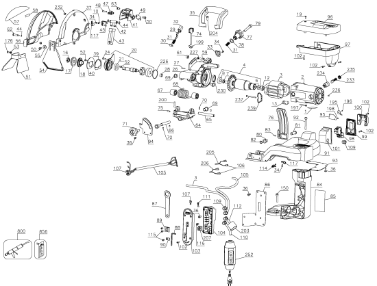 DEWALT Ersatzteile FLIESENSCHNEIDER D24000 Typ: 20 QU