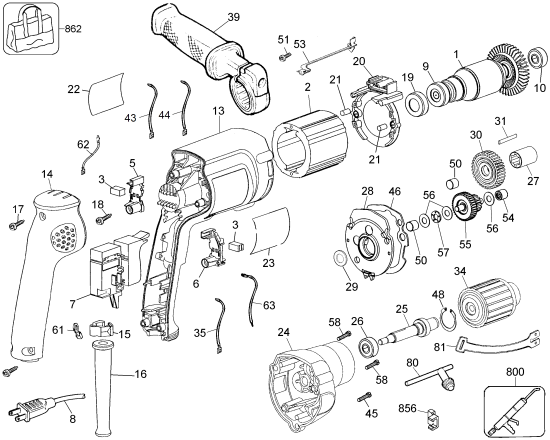 DEWALT Ersatzteile DW235G Typ: 6 QU