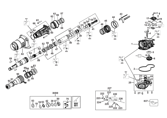 DEWALT Ersatzteile D25832K Typ: 1 QU