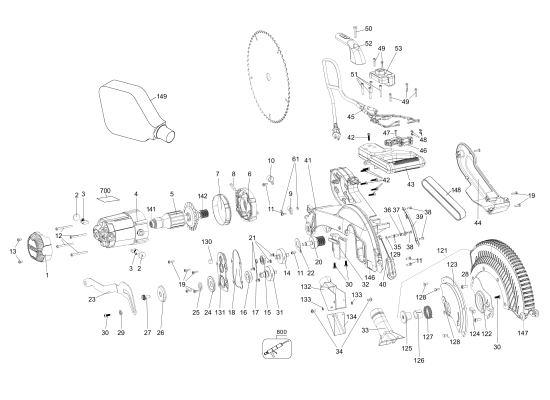 DEWALT Ersatzteile DWS716XPS Typ: 20 QU