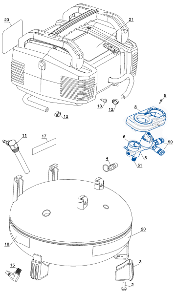 DEWALT Ersatzteile DWFP55126 Typ: 2 QU