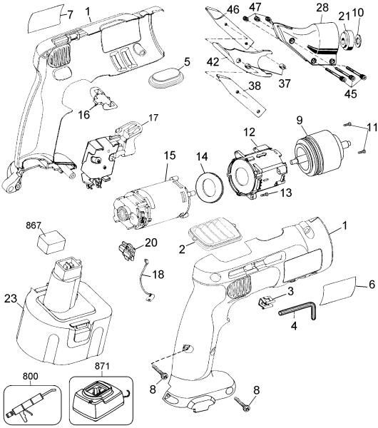DEWALT Ersatzteile DW941K Typ: 1 QW