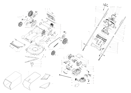 DEWALT Ersatzteile AKKU-RASEMMÄHER CMCMWSP320X2 Typ: 1 QU