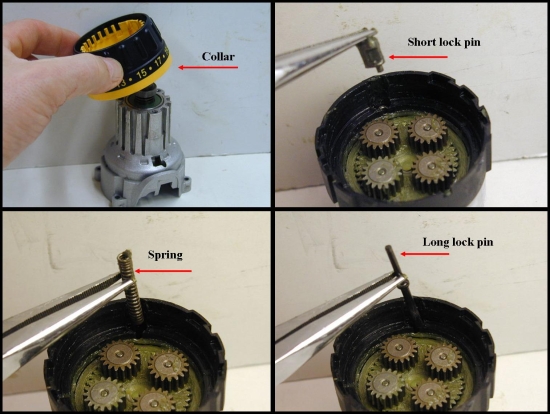 DEWALT Ersatzteile AKKU-BOHRMASCHINE DW984 Typ: 10 QW