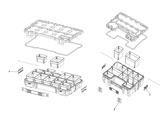 DEWALT Ersatzteile ORGANIZER DWST83479-1 Typ: 1 XJ