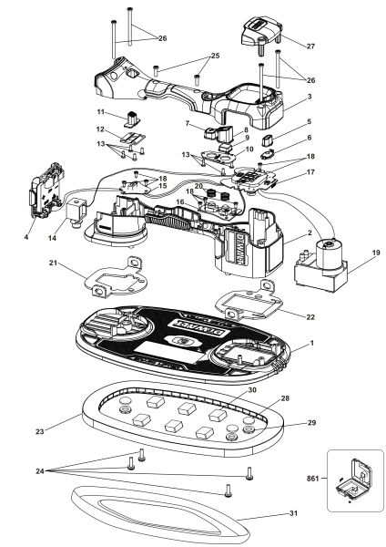 DEWALT Ersatzteile VAKUUMHEBER DCE590D1T Typ: 1 QW