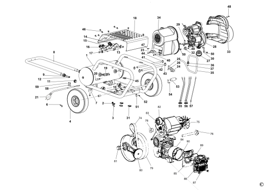 DEWALT Ersatzteile KOMPRESSOR DPC17PS Typ: 1 QS