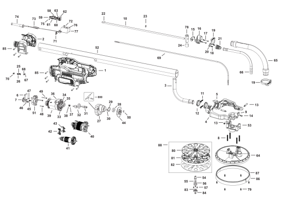 DEWALT Ersatzteile TROCKENBAU SCHLEIFER DWE7800 Typ: 1 QS