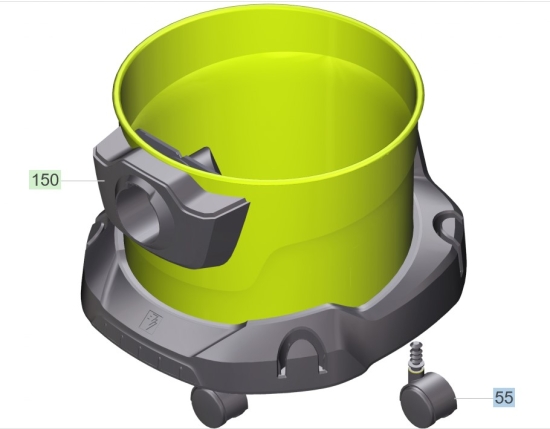 KÄRCHER Ersatzteile Nasstrockensauger WD 2 Plus V-15/4/18/C (YYY) *EU 1.628-011.0 WD 2 Plus V-15/4/18/C (YYY) *EU