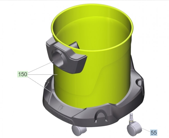 KÄRCHER Ersatzteile Nasstrockensauger WD 3 P V-17/4/20 (YYY) *EU 1.628-170.0 WD 3 P V-17/4/20 (YYY) *EU